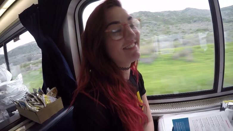 Hefburg: Got fucked on a train!