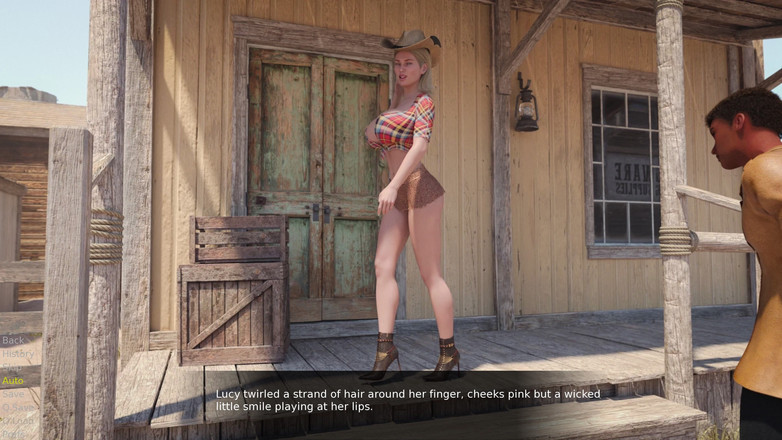 Porngame201: Щасливі Люсі і Далтонс на дикому Заході 1