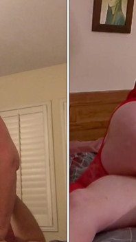 GILF Carmen’s Granny in Red Two Position Fuck & Orgasms
