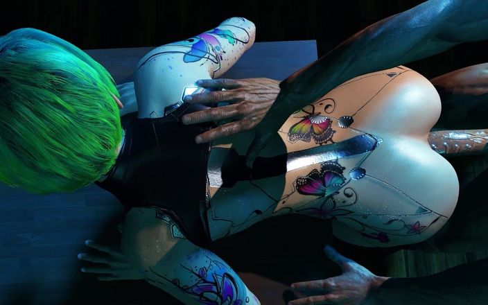 Wraith ward: Gagica robot sexy este însetată de sex anal