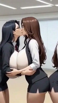 Boobs Office Lesbians, Ai Animation
