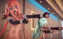 Mmd anime girls: Mmd r-18 anime kızları seksi dans eden klip 6