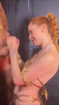 Star Wars: Princess Leia Slave to Darth Vada Gets Fucked with Light Saber and Gives Him a Handjob