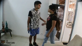 Ask My Stepbrother to Stay and I End up Giving Him a Good Blowjob