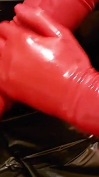 วันนี้ใส่สีแดง / ถุงมือยาง latex สีแดง