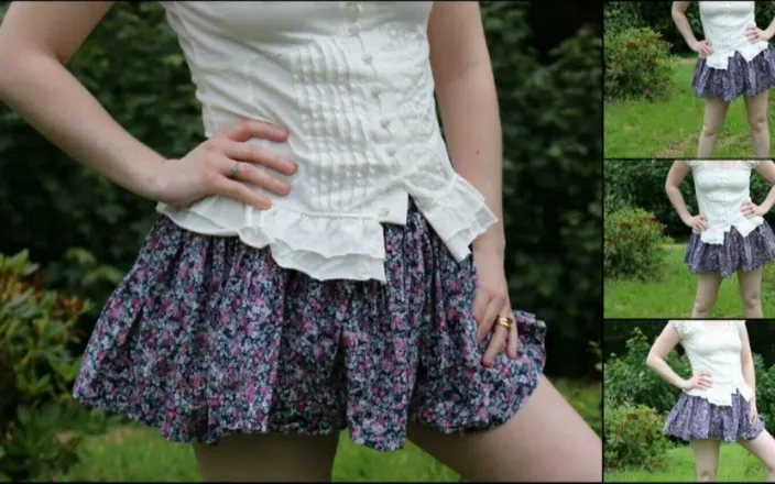 Littlevixen: Haley Wearing My Miniskirt Outdoors