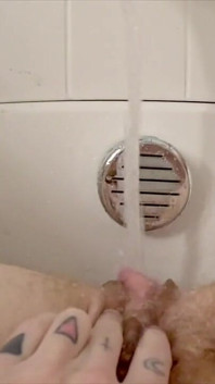 Sexy Ftm Uses Bathtub Faucet to Cum - Intense Orgasm