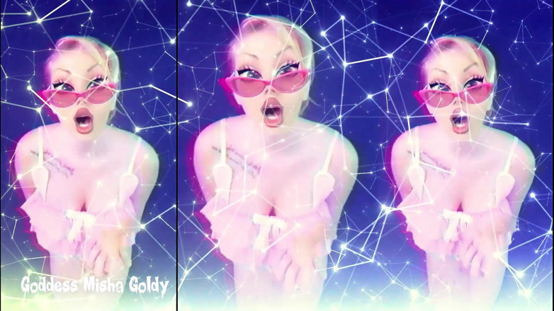 Goddess Misha Goldy: Keluarkan kelentit awak dan melancap diri anda semasa saya memalukan...