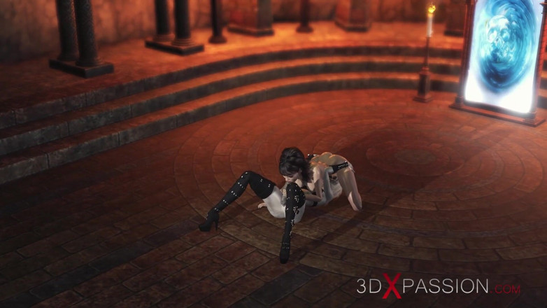 3dxpassion-transgender: Penyihir kontol 3d meniduri seorang gadis seksi di kastil gelap