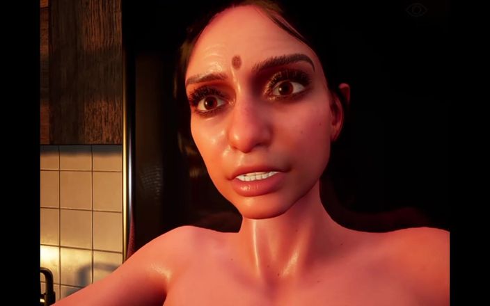 denisporco animation: Indisk fru Aisha och gammal Perv -vän