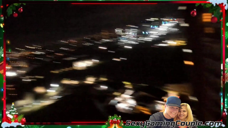 SexyGamingCouple: Blowjob on porch with surprise cumm in her face. Reaction...