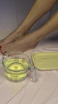 Golden Shower. Foot Fetish and Food Games