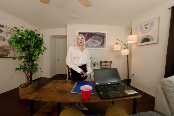 Forbidden: Intern Not Wearing Panties Seduces Boss