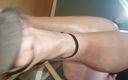 Pov legs: Posing my legs in beautifullankle straps and short tiny panter...