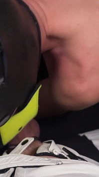Two Leather Top Fucking Locked House Slave