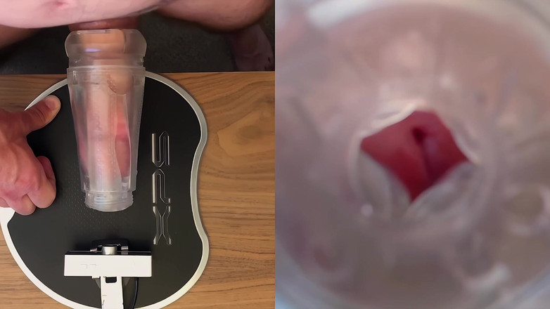 NakedFoxx: Dual cam fleshlight fuck dan orgasme intens: sampai crot di...