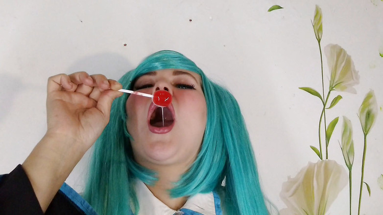 LizAngel: Miku saje bonbon a slintá