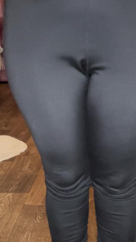 Beautiful Figure in Black Leggings XXX