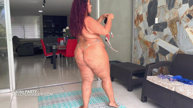Busty BBW Latinas: Bienvenido a la fiesta de bikini de Hanna Mills