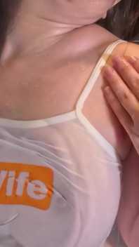 In Wet Clothes in the Shower