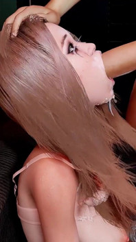 Extreme Deepthroat Facefuck - Asian Babe Mouth Fucked - Sloppy Blowjob & Harcore Face Fucking