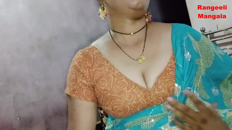 Rangeeli_Mangala: Bhabhi fickt und lutscht mit ihrem ehemann