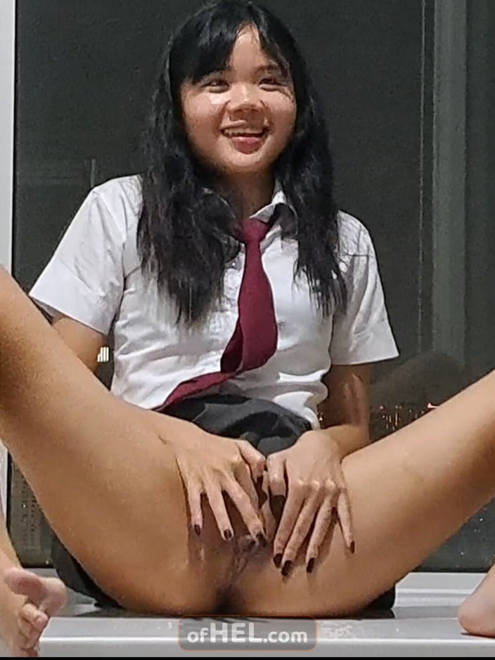 Girls of Hel: Asian College Girl Plays with Her Magic Wand and Squirts