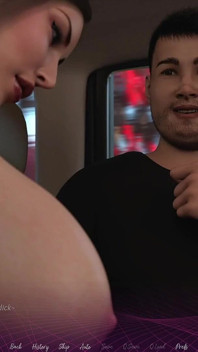 The Office Gail #8a Sucking Big Boobs in Cab - HD Porn 3D Hentai Game