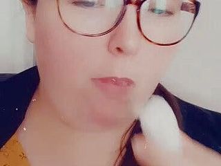 SSBBW Lady Brads: I&#039;m eating this donut for you