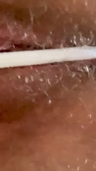 Cspot Sneak Peek of Dripping Hairy Pussy From Below