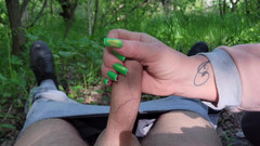 Anna Fire: Vulgar Stepmom Is Filled with Cum in the Woods