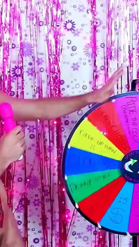 Spin to Win Game Ends with Creampie! Maxine X and Friends!