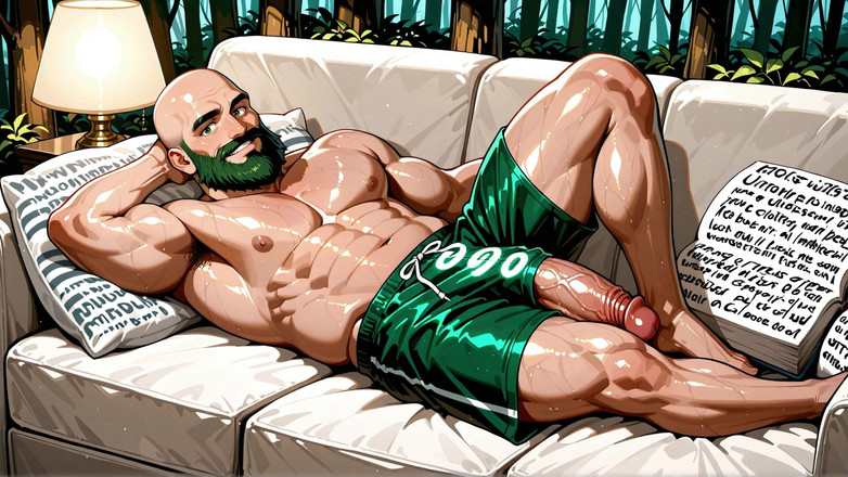 Erotic Man: Порно сексуального лысого мужчины