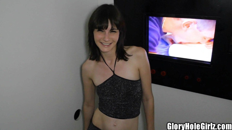 Glory Hole Girlz: Teen Chloe Skyy Tiny Tit Swallowing Black Cock and More...