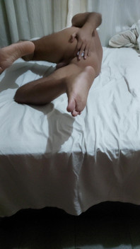 Ladysilva Naked in Bed Playing with a Butt Plug in Her Hot Ass