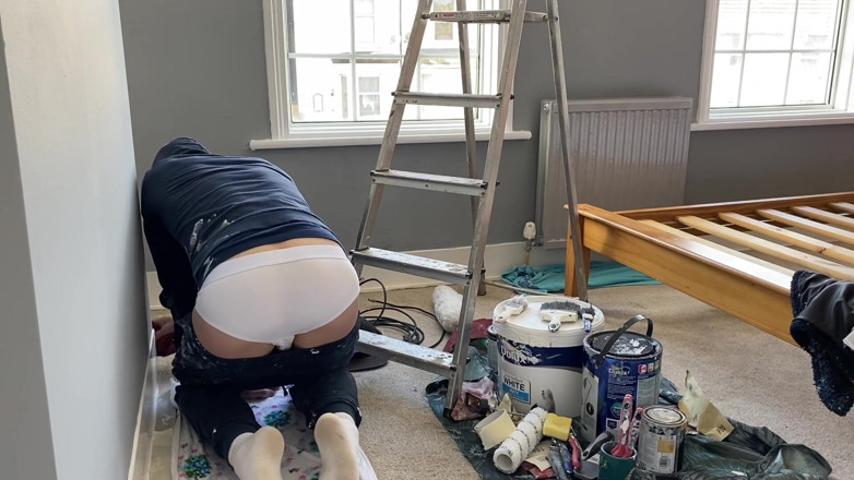 Fuckbutty: Malíř a dekoratér natáčí náklad, když je v práci