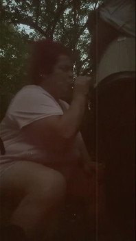 BBW Blowjob Outdoors