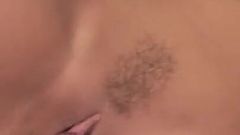 Blonde babe with big ass and boobs rides big cock dude and gets a good ass banging
