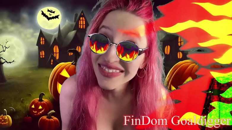 FinDom Goaldigger: Trasformazione in femminuccia cazzo cancellato di halloween