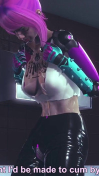 Cyborg Chick Tests Her New Upgrades - Cyberpunk Hentai