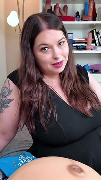 Step-mommy's Growing Boy Gets Fed & Fucked - MILF Sydney Screams Feeds Step-son Fatter and Kisses Big Growing Belly Before Filli