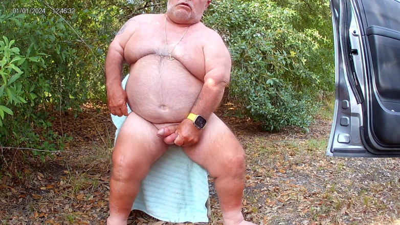 Mark Fletcher: Mark Fletcher Eating My Cum Again in the Woods