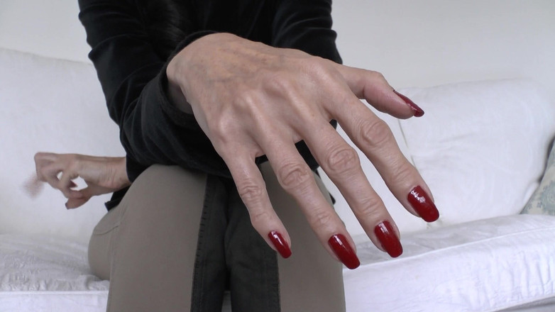 Lady Victoria Valente: Захоплюючі довгі червоні нігті, зіпсований оргазм, леді Вікторія Валенте