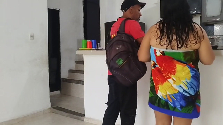 Adribella69: Lucky Pizza Deal. Colombian with Big Ass Gets Fucked Hard...