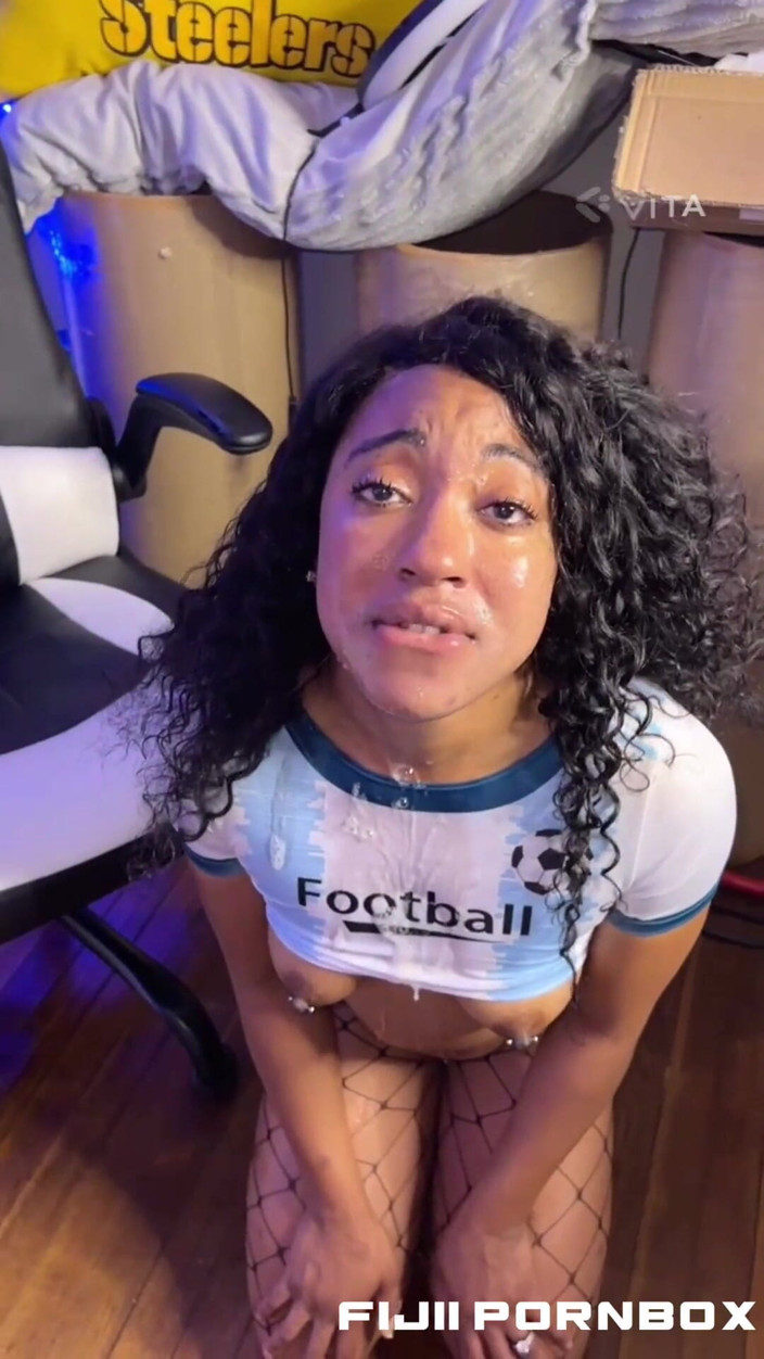 Fijii pornbox: Stiefvater melken, großer schwarzer schwanz, fußball-cheerleader, ebenholz-teen, dicker arsch