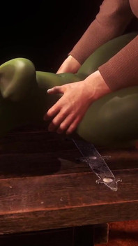 Sex with hot busty goblin girl