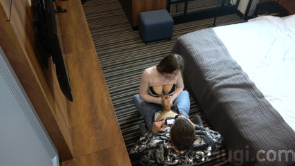 Rico Hugi: The guy in the hotel invites hot brunette to have...