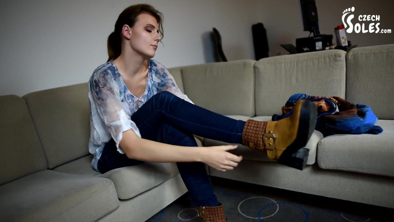 Czech Soles - foot fetish content: Sexy relaxed feet POV + trying on shoes
