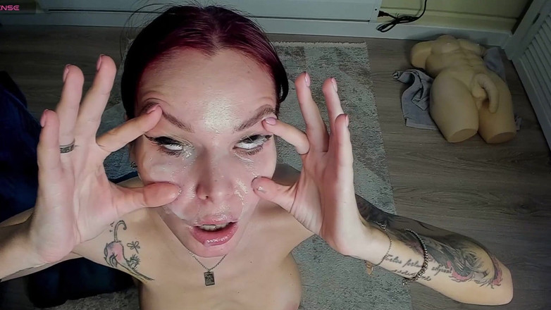 Sandy and Chris: POV, gesichtsbesamung mit großem auge direkt in sandys augen!