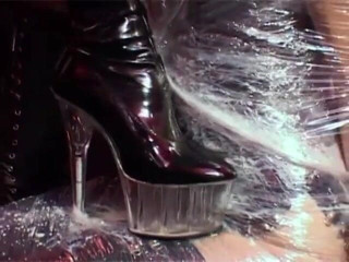 Fetish Desire: Anal fever for a slave slut in latex